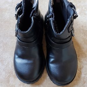 Toddler girl biker boots